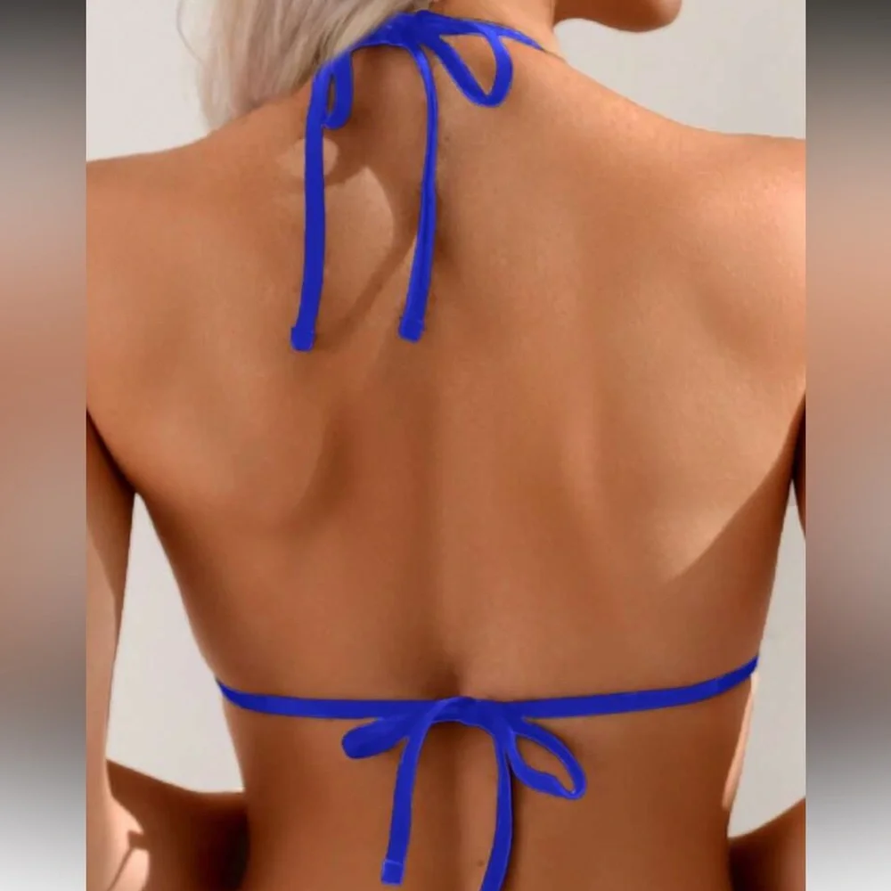 Vibrant Blue Cutout Swimsuit